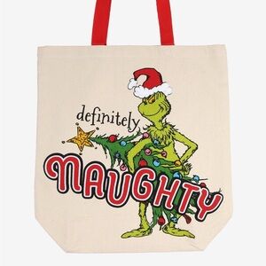 Dr. Seuss How The Grinch Stole Christmas Definitely Naughty Tote Bag